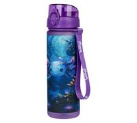 Baagl Children's Water Bottle, Leak-Proof Water Bottle, 500 ml, School and Sports Football Bottle for Boys and Girls, Tritan, Casual Drinks Bottle, School Drinking Bottle (Axolotl)