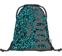 Baagl Gym Bag for Boys and Girls - Sports Bag for Boys, Children, Teenagers - School and Sports Shoe Bag, Sports Bag with Reflective Elements, Skate Aquamarine