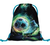 Baagl Gym Bag for Boys, Waterproof Shoe Bag for Children, School and Nursery Sports Bag for Boys, Sports Backpack, Gym Bag (Fussball FC)