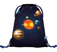 Baagl Gym Bag for Boys, Waterproof Shoe Bag for Children, School and Nursery Sports Bag, Sports Backpack, Gym Bag, Planets