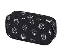 Baagl Harry Potter Hogwarts Pencil Case - Large Storage Space, 2 Compartments, School Supplies for Girls & Boys, Durable Polyester, 23 x 12 x 5 cm