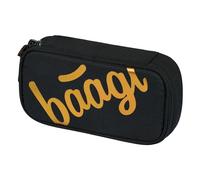 Baagl, Metallic Bronze - 2 Compartment Pencil Case for Girls & Boys, Large Storage Space, School Supplies, Durable Materials, Trendiges Design, 23 x 12 x 5 cm