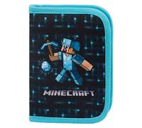 Baagl Minecraft Pencil Case for Boys and Girls, School Pencil Case, Pencil Case for Teenagers, Minecraft Blue Axe, 20 x 7 x 9 cm