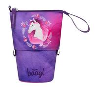 Baagl Pencil Case Boys Girls - Pencil Case Children - Pencil Case for School - Robust Pencil Case & Pencil Case with Secret Compartment - Stand Case, Horse, Colourful, playful, modern, practical