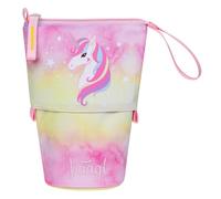 Baagl Pencil Case Boys Girls - Pencil Case Children - Pencil Case for School - Robust Pencil Case & Pencil Case with Secret Compartment - Stand Case, Rainbow unicorn., Colourful, playful, modern