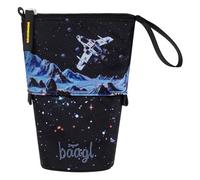 Baagl Pencil Case Boys Girls - Pencil Case Children - Pencil Case for School - Robust Pencil Case & Pencil Case with Secret Compartment - Stand Case, Pixel Space, Colourful, playful, modern, practical