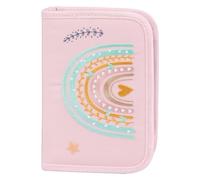 Baagl Pencil Case for Girls - Student Case, School Pencil Case (Rainbow Pink)