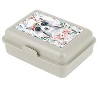 Baagl Raccoon Lunch Box - Unisex, Brown, 17.8 x 12.2 x 6 cm, 1.3 L, School