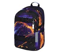 Baagl School Backpack for Boys Girls Teenagers - Skateboard Backpack - Children's Backpack with Laptop Compartment and Chest Strap for School, Secondary School, Middle School, vibe, Mittelgroße