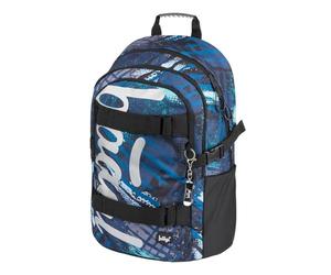 Baagl School Backpack for Boys Girls Teenagers - Skateboard Backpack - Children's Backpack with Laptop Compartment and Chest Strap for School, Secondary School, Middle School, Skate structures