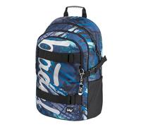 Baagl School Backpack for Boys Teenagers - Skateboard Backpack - Children's Backpack with Laptop Compartment and Chest Strap for School, Secondary School, Middle School (Skate Structures), Skate