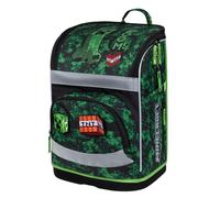 Baagl School Bag Boys Girls for 1st Class - Ergonomic School Bag for Children Zippy Plus - School Backpack with Chest Strap & Waist Belt - Primary School Satchel Satchel, 21 L, Minecraft Boom