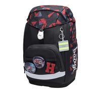 Baagl School Bag for 1st Class Kids, Airy Plus School Backpack with Ergonomic Back System & Removable Waist Belt, Ultralight School Bag for Primary School, Primary School, Life saver, 25 l, Designer