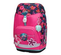 Baagl School Bag for 1st Class Kids, Airy Plus School Backpack with Ergonomic Back System & Removable Waist Belt, Ultralight School Bag for Primary School, Primary School, flamingo, 25 l, Designer