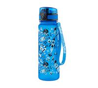 Baagl Tritan Water Bottle, Leakproof One Click Flip Lid 500ml Drink Bottle, Reusable with Scale, Daily Drinking Bottle with Strap for Kids, Children, School, Sport