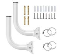 Baaletc Universal Wireless Bridge Bracket Mount, Pole and Wall-Mounted J Mounting for TV Antennas, Point to Point Wireless Bridge, Outdoor Access Point AP 2-Pack