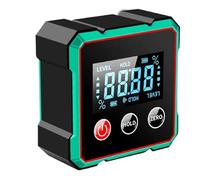 BAAQII 1 Pack Magnetic Digital Angle Finder with Electronic Laser Gauge Protractor Inclinomete - 4 side Strong Magnetic Angle Gauge Level Ruler Tool Rechargeable