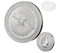 BAAQII 1 Piece Animal Coin, Front Australian Kangaroo, Back Queen's Portrait Commemorative Coin 2021