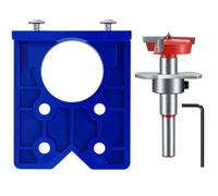 BAAQII 35mm Hinge Jig Drill Guide Set, Door Concealed Hinge Hole Drilling Jig Forstner Bits Set Hinge Hole Cutter for Door Kitchen Cupboard Cabinet Hinge