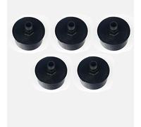 BAAQII 5 Pcs Plastic 15mm Male Thread Air Compressor Intake Filter Silencer Muffler, Black