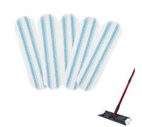 BAAQII 5 Pcs Vacuum Mop Pads Replacement for Vileda Mop Head FlatMop, Reusable Microfiber Cleaning Pads Compatible with O-Cedar H2pro for Wood Floors Tile Hardwood