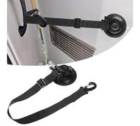 BAAQII Adjustable Door Retainer Strap for Motorhome Caravan Campervan, Doors Cord Strap Door Retainer with Plastic Hook and Locking Catch, Heavy-Duty Locking Suction Cup Door Strap Stop Wind (1)