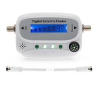 BAAQII LED Digital Satellite Finder SF08 Satlink Receptor HD TV Signal Receiver Sat Decoder Satfinder with Compass 4 LED Indicator