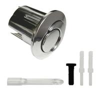 BAAQII Replacement Toilet Water Tank Flush Button for Roca Short Body D2D Dual Flush Chrome Push Button Toilet Spare Part