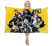 BAAROO Academia My Hero Microfibre Beach Towel, Children's Towel, Large Towel, Beach Blanket for Beach Trips, Pool Swimming 130CM X 80CM