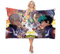 BAAROO Academia My Hero Microfibre Beach Towel, Children's Towel, Large Towel, Beach Blanket for Beach Trips, Pool Swimming 130CM X 80CM
