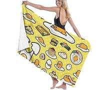 BAAROO Beach towel Bath towel cute and exquisite printing Gudetama bath towel cute exquisite printing super absorbent 130CM X 80CM