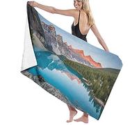 BAAROO Beach Towel Canada Moraine Lake Mountain Face Cloths Cosy,Absorbent Bath Hand Towel For Bath Bathroom Adults 130CM 80CM