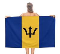 BAAROO Beach Towel Flag Of Barbados Towel Sheets Premium,Cosy Bath Hand Towel For Adults Shower Spa 130CM 80CM