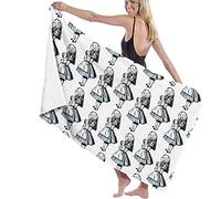 BAAROO Beach towel Little Alice in Wonderland Bath Towel Cute and Exquisite Printed Printed Towel Sports Travel Yoga Swimming 3 130CM X 80CM