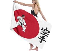 BAAROO Beach Towels for Adults,Karate Samurai,Bath Towels Extra Large for Men and Women,Microfiber Bath Towel,Outdoor Camping, Gym,Yoga,T 130cm X 80CM