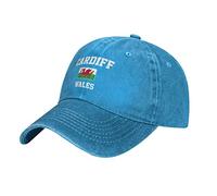 BAAROO Blue Washed Denim Wales Cymru Cardiff Baseball Cap Men Vintage Cotton Hat Unisex Hats