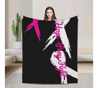 BAAROO Breast Cancer Awareness Throw Blanket Ultra Soft Flannel Hope Pray Fight200X150CM