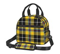 BAAROO Cornish Tartan Art Board Print Lunch Bag,Durable Insulated Lunch Box Tote Bag Reusable Cooler Bag with Shoulder Strap