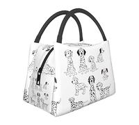 BAAROO Cute Dalmatian Lunch Bag, Reusable Portable Adult Insulated Lunch Box, Suitable for Work and Camping