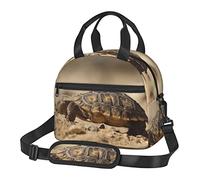 BAAROO Cute Turtle Tortoise Lunch Bag,Durable Insulated Lunch Box Tote Bag Reusable Cooler Bag with Shoulder Strap