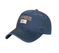 BAAROO Cyprus Baseball Cap Men Black Vintage Cotton Washed Denim Hat