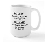 BAAROO Driving Instructor Large Mug Ceramic Coffee Mug, Tea Cup 15 oz
