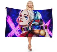 BAAROO Harl Quinn Microfibre Children's Towels Beach Towel Bath Towel Sauna Towel Children's Towel Blanket Children Quick Bath Towel 130CM X 80CM