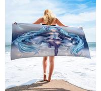 BAAROO Hatsune Miku-Dance - Beautiful Girl Microfiber Lightweight Absorption Sand Free Quickly Dry Beach Towel Camping Towel Travel Pool 130CM 80CM
