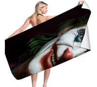 BAAROO Horror IT Bath Towel, Beach Towel, Joker Beach Towel, Multicoloured, Cotton, Microfibre Bath Towel 130CM X 80CM