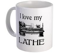 BAAROO I Love My Lathe Mug Ceramic Coffee Mug, Tea Cup 11 oz