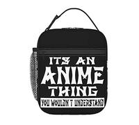 BAAROO Insulated Lunch Bag Reusable Lunch Tote with Side Pocket & Shoulder Strap Its an Anime Thing You Wouldn't Understand Cooler Lunchb