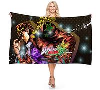 BAAROO JoJo's Bizarre Adventure Anime Microfiber Lightweight Absorption Sand Free Quickly Dry Beach Towel Camping Towel Travel Pool Picni 130CM 80CM