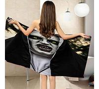 BAAROO Kids Baby Beach Towel Black zombie print 3D Printed Quick Dry Sand Free Beach Towel Premium Portable Toddler Sports Luxury Blanket 130CM X 80CM
