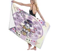 BAAROO Large Soft Bath Towel Blanket,Alice In Wonderland Rabbit And Cat Fiction Story Novel Child Display Story,Bath Sheet Beach Towel fo 130cm X 80CM